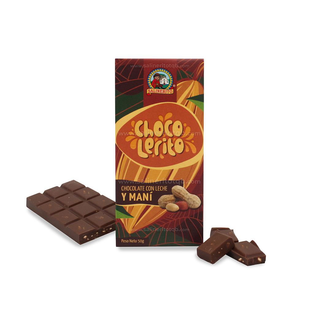 Chocolate leche mani Salinerito 50g