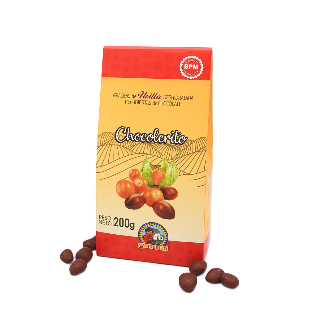 Choco grageas uvilla Salinerito 200g